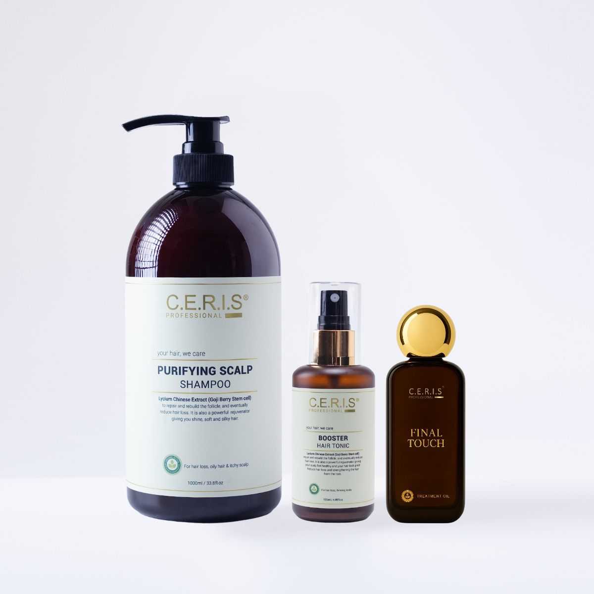 Bundle 6: Purifiying Scalp Shampoo + Tonic + Treatment Oil